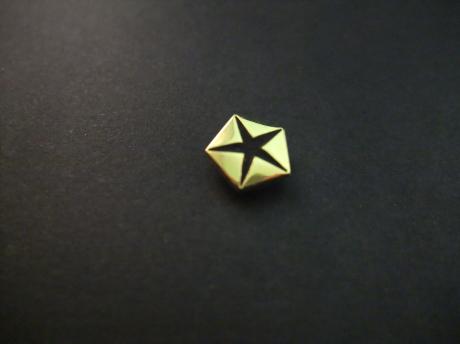 Chrysler logo goudkleurig zwarte ster